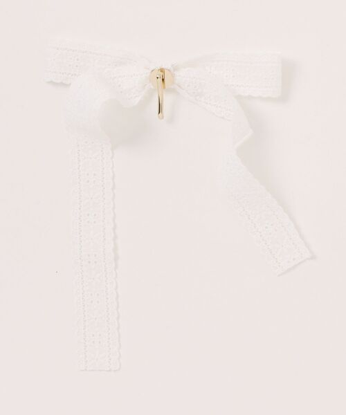 flower（フラワー）の「レーシーリボンピン（ヘアピン・レディース・ホワイト・FREE）」の6枚目の写真