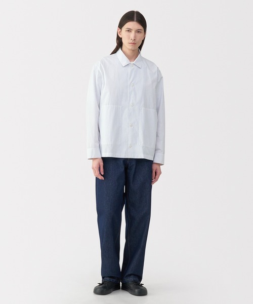 MUJI Labo（ムジラボ）の「〔MUJI Labo〕紳士　コットンシャツジャケット（その他アウター・メンズ・スカイブルー系/ホワイト系/ブラック/オフホワイト・XL/L/M/S）」の3枚目の写真