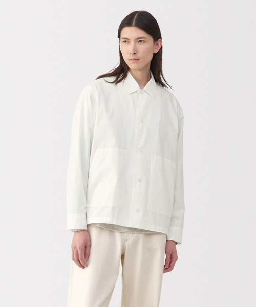 【新品】2025MUJI Labo 紳士　コットンシャツジャケット　Ｌ モチーフはヴィンテージ。着こなし上級者に見える無印のシャツ