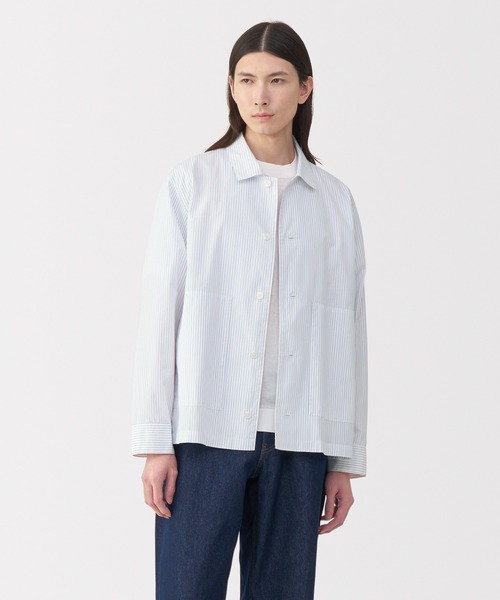 MUJI Labo〕紳士 コットンシャツジャケット（その他アウター