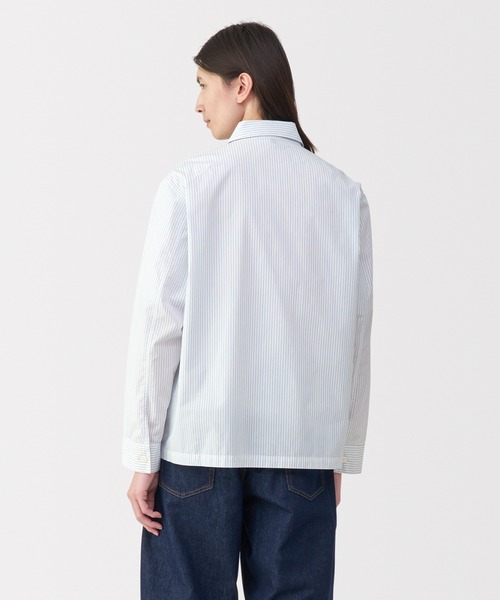 MUJI Labo（ムジラボ）の「〔MUJI Labo〕紳士　コットンシャツジャケット（その他アウター・メンズ・スカイブルー系/ホワイト系/ブラック/オフホワイト・XL/L/M/S）」の15枚目の写真