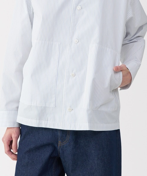 MUJI Labo（ムジラボ）の「〔MUJI Labo〕紳士　コットンシャツジャケット（その他アウター・メンズ・スカイブルー系/ホワイト系/ブラック/オフホワイト・XL/L/M/S）」の17枚目の写真