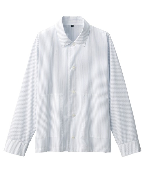 MUJI Labo（ムジラボ）の「〔MUJI Labo〕紳士　コットンシャツジャケット（その他アウター・メンズ・スカイブルー系/ホワイト系/ブラック/オフホワイト・XL/L/M/S）」の19枚目の写真
