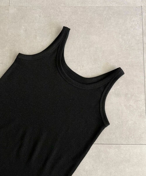 fredy emue（フレディエミュ）の「ラメリブタンクトップ（タンクトップ・レディース・ブラック/オフホワイト/ライトグレー/ミント・38）」の15枚目の写真