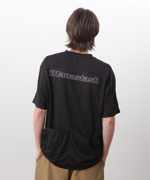 MANASTASH(マナスタッシュ)の「MANASTASH/マナスタッシュ/REF. LOGO TECH POCKET TOP(Tシャツ/カットソー・メンズ・ブラック/グリーン/ネイビー・S/M/L/XL)」の4枚目の写真