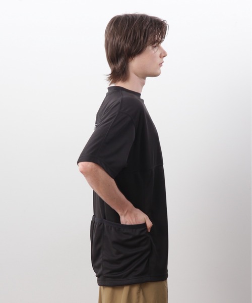 MANASTASH(マナスタッシュ)の「MANASTASH/マナスタッシュ/REF. LOGO TECH POCKET TOP(Tシャツ/カットソー・メンズ・ブラック/グリーン/ネイビー・S/M/L/XL)」の5枚目の写真
