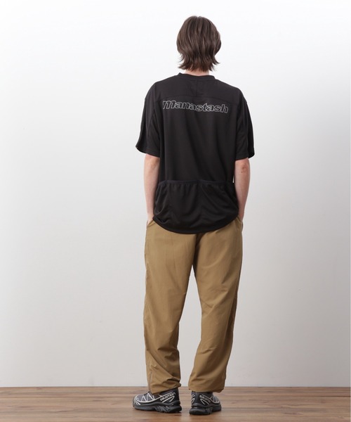 MANASTASH(マナスタッシュ)の「MANASTASH/マナスタッシュ/REF. LOGO TECH POCKET TOP(Tシャツ/カットソー・メンズ・ブラック/グリーン/ネイビー・S/M/L/XL)」の7枚目の写真