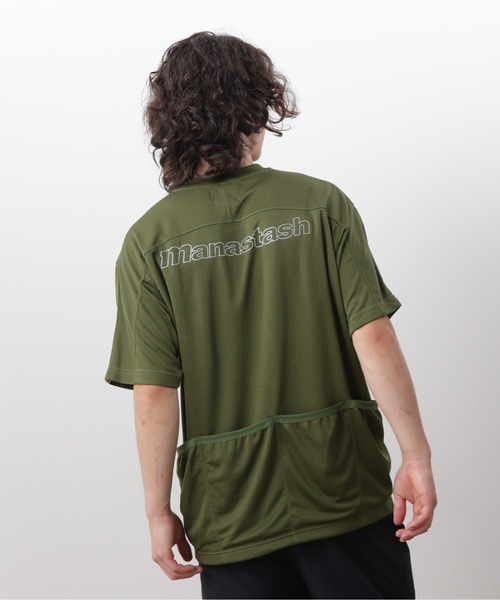 MANASTASH(マナスタッシュ)の「MANASTASH/マナスタッシュ/REF. LOGO TECH POCKET TOP(Tシャツ/カットソー・メンズ・ブラック/グリーン/ネイビー・S/M/L/XL)」の17枚目の写真