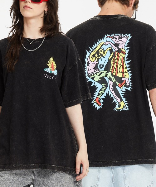 VOLCOM(ボルコム)の「VOLCOM/ボルコム 半袖Tシャツ バックプリント A4312553(Tシャツ/カットソー・メンズ・ブラック・M/L/XL)」の1枚目の写真