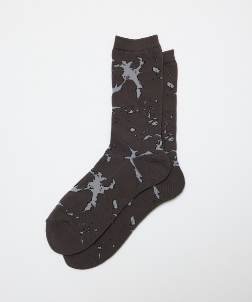 BAL(バル)の「JACQUARD SOCKS(ソックス/靴下・メンズ・ホワイト/チャコール・FREE)」の2枚目の写真