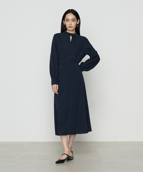 COMME CA（コムサ）の「フィネスボイル 長袖ブラウス（シャツ/ブラウス・レディース・ダークネイビー/グリーン系その他・11号/9号）」の7枚目の写真