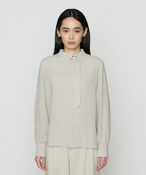 COMME CA（コムサ）の「フィネスボイル 長袖ブラウス（シャツ/ブラウス・レディース・ダークネイビー/グリーン系その他・11号/9号）」の16枚目の写真