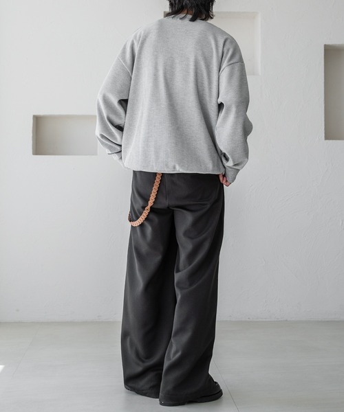 epnok（エプノック）の「ワッフルヘンリーネックTee（Tシャツ/カットソー・メンズ・グレー/ブラック・SMALL/MEDIUM/LARGE）」の12枚目の写真