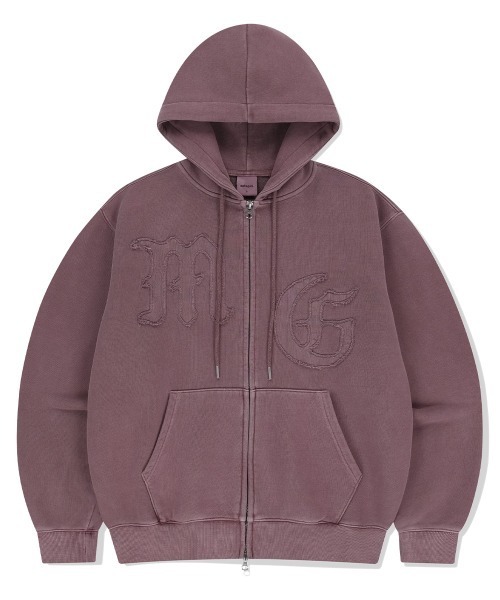 mahagrid/マハグリッド』BIG GOTHIC CUT-OFF PIGMENT ZIPUP HD
