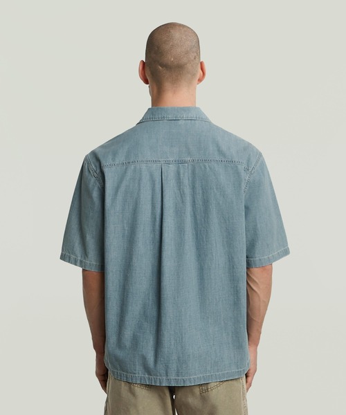 送料込★G-Star★D24344-D491 Relaxed Fit オーバーシャツ セール】TRACK RELAXED SHIRT/オーバーサイズリラックスデニム