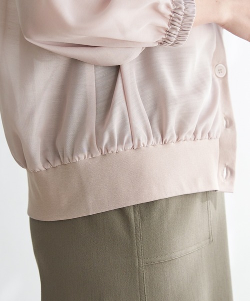 ikka（イッカ）の「【雑誌InRed6月号掲載】シアーカーデブルゾン（ブルゾン・レディース・ダークベージュ/チャコールグレー・M/L/S）」の20枚目の写真