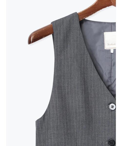 Te chichi(テチチ)の「【宮本茉由着用】ストライプショートベスト《2025spring catalog item》(シャツ/ブラウス・レディース・ネイビー/グレー・F)」の16枚目の写真