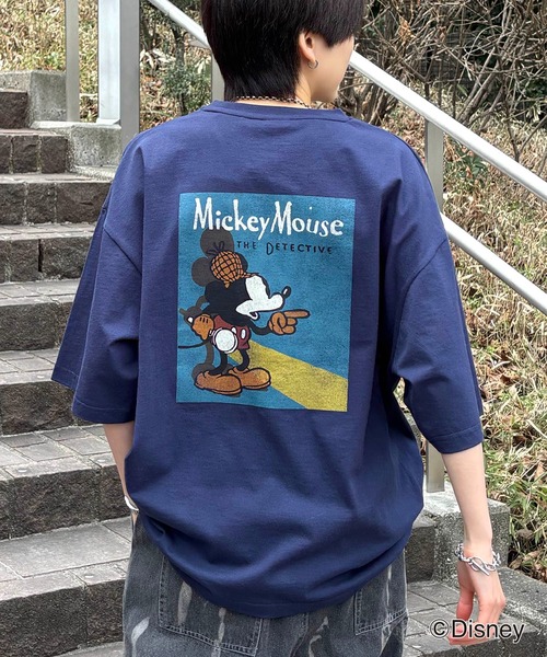 Disney(ディズニー)の「Disney ヴィンテージライクプリント ミッキー / ドナルド / グーフィー リンガー半袖Tシャツ メンズ レディース(Tシャツ/カットソー・メンズ・ブラック系その他2/ブラウン系その他/グリーン/ホワイト系その他4/ホワイト系その他3/ホワイト系その他2/パープル系その他3/ブルー系その他4/ホワイト/チャコールグレー/ネイビー系2/アイボリー系/グレー系/ブラック系その他4/ブラック系その他3・L/M)」の14枚目の写真