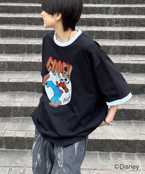 【香港ディズニー限定】ミッキー ドナルド│半袖Tシャツ黒 香港ディズニー限定】ミッキー ドナルド│半袖Tシャツ黒