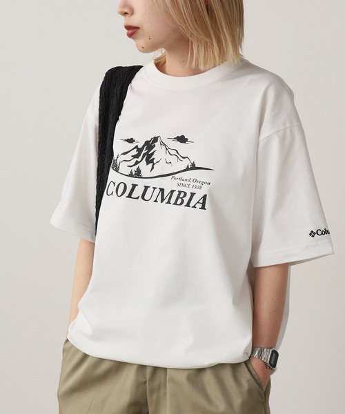 Columbia(コロンビア)の「Columbia/コロンビア ハラ フォレスト グラフィックショートスリーブ Tシャツ(Tシャツ/カットソー・メンズ・ホワイト系2/ホワイト系1/ブラウン系2/ブラウン系1/ブラック系2/ブラック系1・XL/L/M)」の2枚目の写真
