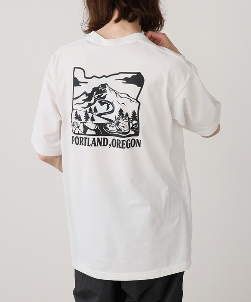 Columbia(コロンビア)の「Columbia/コロンビア ハラ フォレスト グラフィックショートスリーブ Tシャツ(Tシャツ/カットソー・メンズ・ホワイト系2/ホワイト系1/ブラウン系2/ブラウン系1/ブラック系2/ブラック系1・XL/L/M)」の3枚目の写真