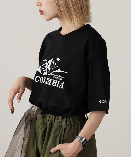 Columbia(コロンビア)の「Columbia/コロンビア ハラ フォレスト グラフィックショートスリーブ Tシャツ(Tシャツ/カットソー・メンズ・ホワイト系2/ホワイト系1/ブラウン系2/ブラウン系1/ブラック系2/ブラック系1・XL/L/M)」の4枚目の写真