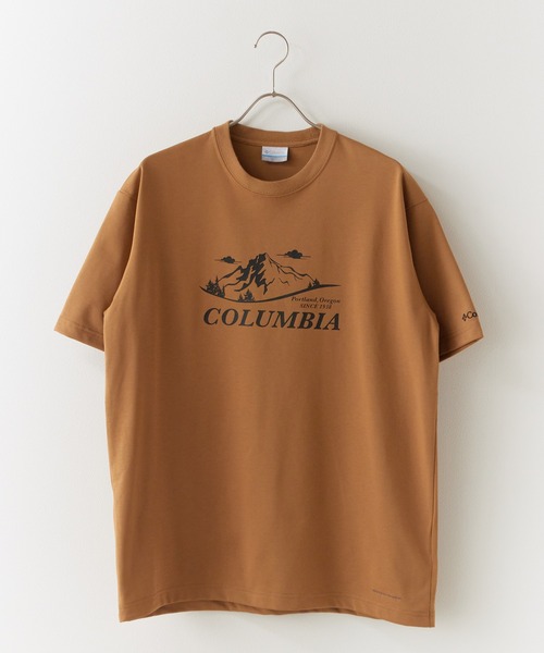 Columbia(コロンビア)の「Columbia/コロンビア ハラ フォレスト グラフィックショートスリーブ Tシャツ(Tシャツ/カットソー・メンズ・ホワイト系2/ホワイト系1/ブラウン系2/ブラウン系1/ブラック系2/ブラック系1・XL/L/M)」の1枚目の写真