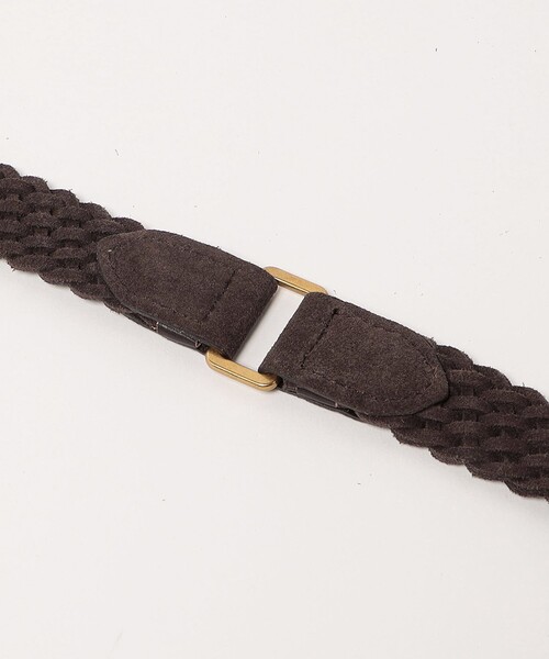 ATTISESSION(アティセッション)の「<ATTISESSION>レザー メッシュ ダブル ベルト(ベルト・レディース・ブラック/モカ・FREE)」の9枚目の写真