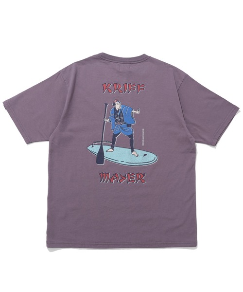 KRIFF MAYER(クリフメイヤー)の「【綿100%】浮世絵MIXプリントT(サップ)(Tシャツ/カットソー・メンズ・マスタード/セージグリーン/オフホワイト/グレー/ブラック/パープル・MEDIUM/LARGE/X-LARGE)」の5枚目の写真