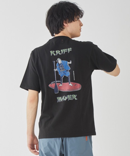 セール】【綿100%】浮世絵MIXプリントT(サップ)（Tシャツ/カットソー