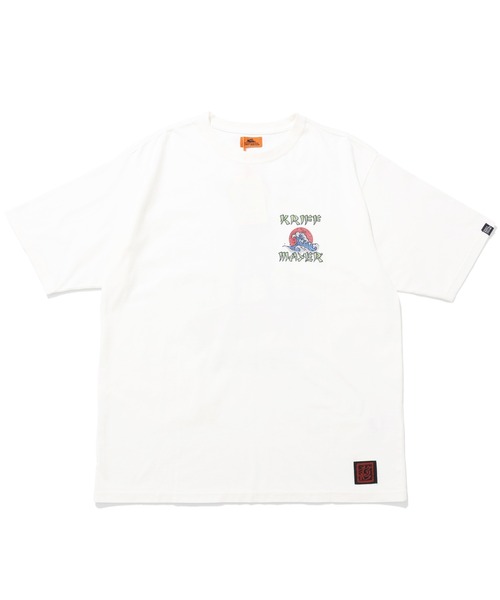KRIFF MAYER(クリフメイヤー)の「【綿100%】浮世絵MIXプリントT(サップ)(Tシャツ/カットソー・メンズ・マスタード/セージグリーン/オフホワイト/グレー/ブラック/パープル・MEDIUM/LARGE/X-LARGE)」の9枚目の写真