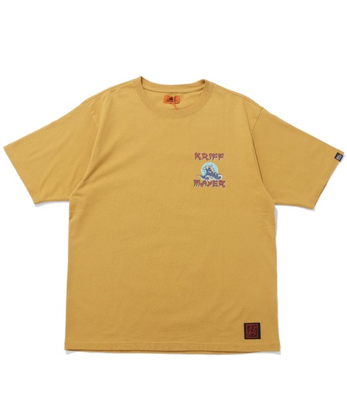 KRIFF MAYER(クリフメイヤー)の「【綿100%】浮世絵MIXプリントT(サップ)(Tシャツ/カットソー・メンズ・マスタード/セージグリーン/オフホワイト/グレー/ブラック/パープル・MEDIUM/LARGE/X-LARGE)」の16枚目の写真