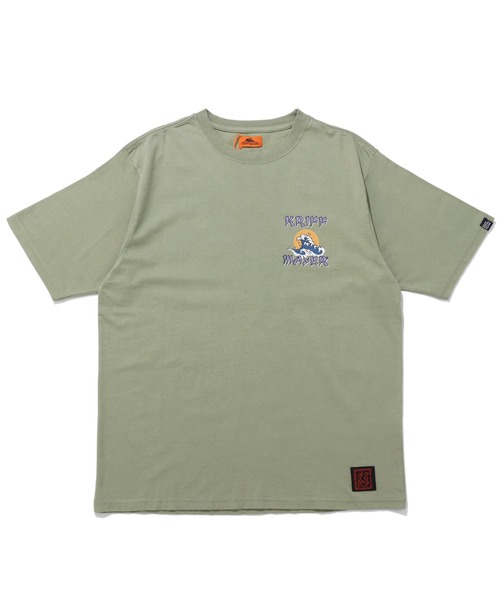 KRIFF MAYER(クリフメイヤー)の「【綿100%】浮世絵MIXプリントT(サップ)(Tシャツ/カットソー・メンズ・マスタード/セージグリーン/オフホワイト/グレー/ブラック/パープル・MEDIUM/LARGE/X-LARGE)」の17枚目の写真