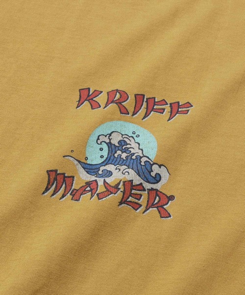 KRIFF MAYER(クリフメイヤー)の「【綿100%】浮世絵MIXプリントT(サップ)(Tシャツ/カットソー・メンズ・マスタード/セージグリーン/オフホワイト/グレー/ブラック/パープル・MEDIUM/LARGE/X-LARGE)」の11枚目の写真