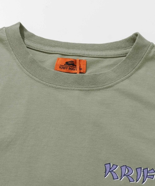 KRIFF MAYER(クリフメイヤー)の「【綿100%】浮世絵MIXプリントT(サップ)(Tシャツ/カットソー・メンズ・マスタード/セージグリーン/オフホワイト/グレー/ブラック/パープル・MEDIUM/LARGE/X-LARGE)」の12枚目の写真