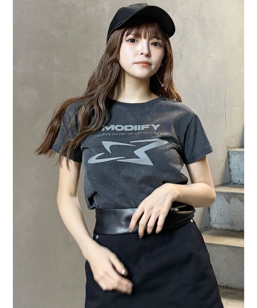 セール】シャープモチーフクロップドTシャツ（Tシャツ