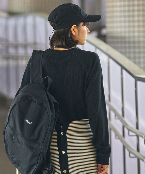 AIGLE（エーグル）の「UVカット ワンポイントリフレクトロゴ メッシュキャップ（キャップ・メンズ・オフホワイト/ブラック・FREE）」の19枚目の写真