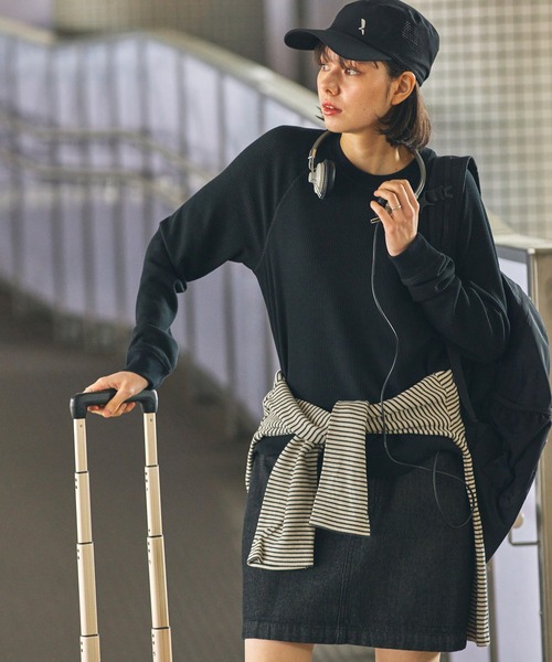 AIGLE（エーグル）の「UVカット ワンポイントリフレクトロゴ メッシュキャップ（キャップ・メンズ・オフホワイト/ブラック・FREE）」の10枚目の写真