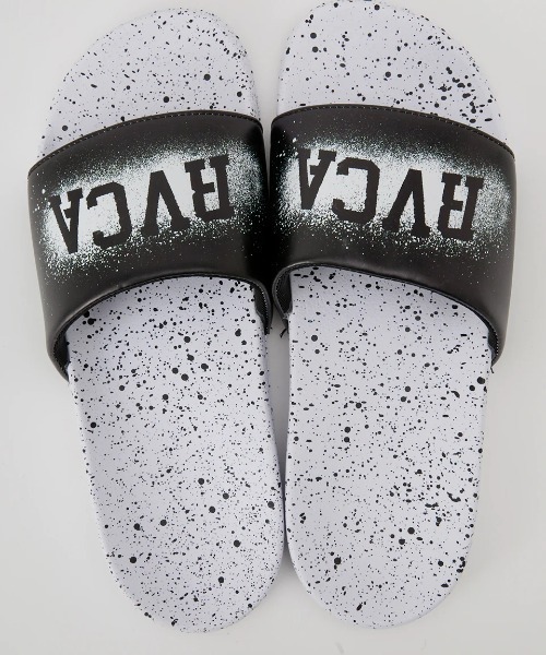 RVCA（ルーカ）の「RVCA メンズ IVY STANCIL SHOWER SANDAL ファッションサンダル 【2025年春夏モデル】/ルーカスライドサンダル・シャワサン(シャワーサンダル）（サンダル・メンズ・ブラック/ホワイト・10/9/8）」の4枚目の写真