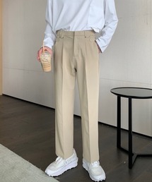 CERCA（チェルカ）の「【NOWLE】サイドベルト シングルタック セミワイド スラックス（スラックス）」