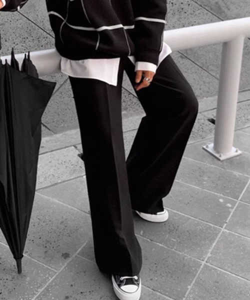 CERCA（チェルカ）の「【NOWLE】サイドベルト シングルタック セミワイド スラックス（スラックス・メンズ・ホワイト/ベージュ/ブラック・MEDIUM/SMALL/LARGE）」の2枚目の写真