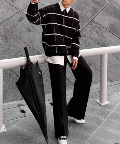 CERCA（チェルカ）の「【NOWLE】サイドベルト シングルタック セミワイド スラックス（スラックス・メンズ・ホワイト/ベージュ/ブラック・MEDIUM/SMALL/LARGE）」の6枚目の写真