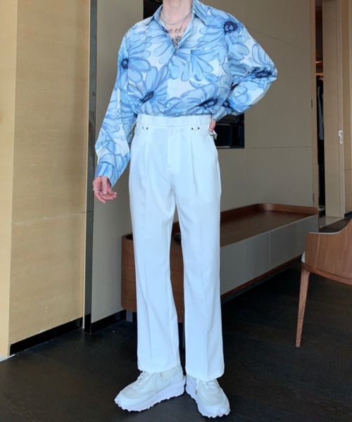 CERCA（チェルカ）の「【NOWLE】サイドベルト シングルタック セミワイド スラックス（スラックス・メンズ・ホワイト/ベージュ/ブラック・MEDIUM/SMALL/LARGE）」の16枚目の写真