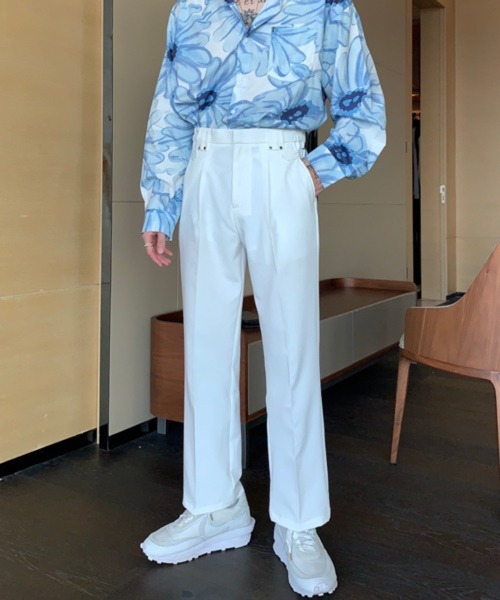 CERCA（チェルカ）の「【NOWLE】サイドベルト シングルタック セミワイド スラックス（スラックス・メンズ・ホワイト/ベージュ/ブラック・MEDIUM/SMALL/LARGE）」の17枚目の写真