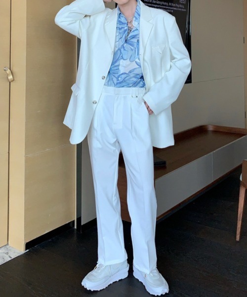 CERCA（チェルカ）の「【NOWLE】サイドベルト シングルタック セミワイド スラックス（スラックス・メンズ・ホワイト/ベージュ/ブラック・MEDIUM/SMALL/LARGE）」の19枚目の写真