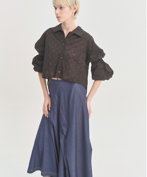 Muel Chic(ミュエルシック)の「Murray shirt マレーシャツ(シャツ/ブラウス・レディース・ラベンダー/ホワイト/ブラック・FREE)」の15枚目の写真