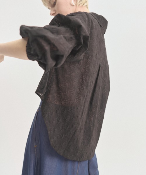 Muel Chic(ミュエルシック)の「Murray shirt マレーシャツ(シャツ/ブラウス・レディース・ラベンダー/ホワイト/ブラック・FREE)」の14枚目の写真