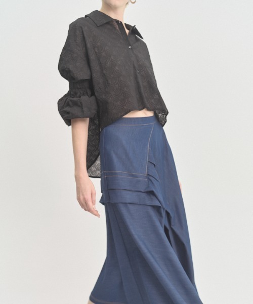 Muel Chic(ミュエルシック)の「Murray shirt マレーシャツ(シャツ/ブラウス・レディース・ラベンダー/ホワイト/ブラック・FREE)」の19枚目の写真