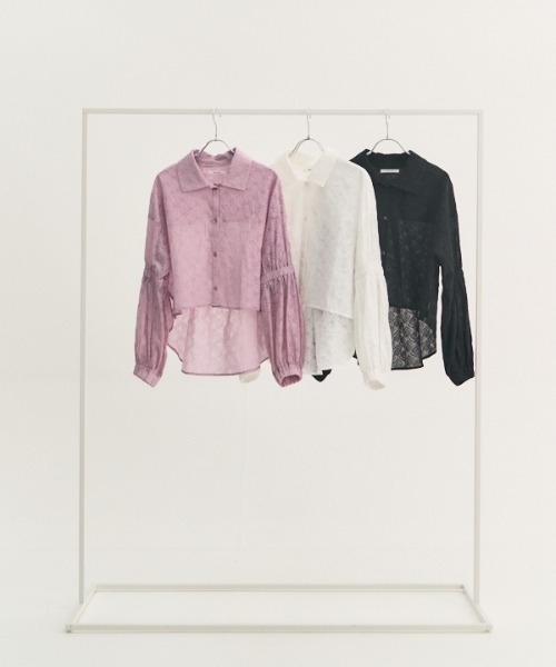 Muel Chic(ミュエルシック)の「Murray shirt マレーシャツ(シャツ/ブラウス・レディース・ラベンダー/ホワイト/ブラック・FREE)」の10枚目の写真