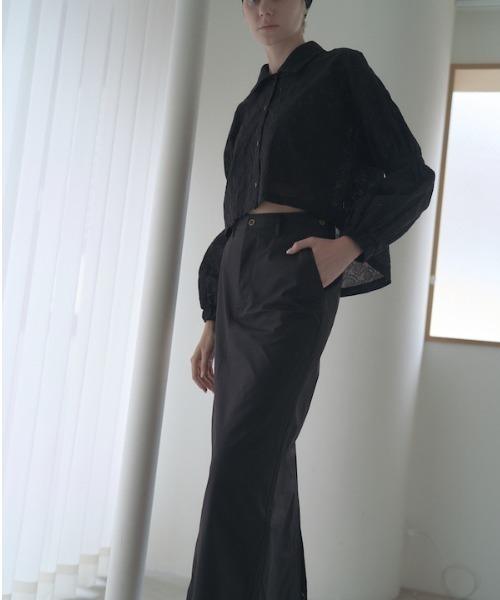 Muel Chic(ミュエルシック)の「Murray shirt マレーシャツ(シャツ/ブラウス・レディース・ラベンダー/ホワイト/ブラック・FREE)」の5枚目の写真